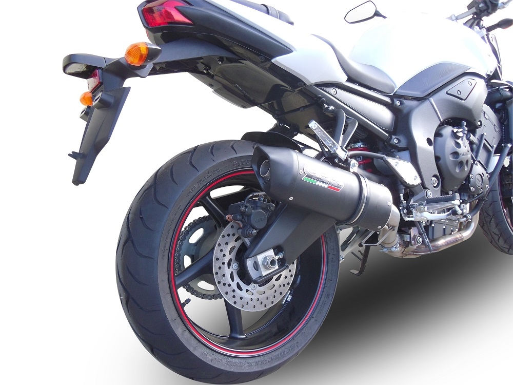 Scarico GPR compatibile con  Yamaha Fz.1 - Fazer 1000  2006-2014, Furore Nero, Scarico omologato, silenziatore con db killer estraibile e raccordo specifico