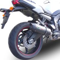 Scarico GPR compatibile con  Yamaha Fz.1 - Fazer 1000  2006-2014, Furore Nero, Scarico omologato, silenziatore con db killer estraibile e raccordo specifico