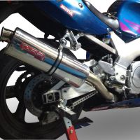 Scarico GPR compatibile con  Yamaha Yzf 750 1993-1998, Trioval, Scarico omologato, silenziatore con db killer estraibile e raccordo specifico