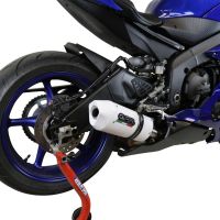 Scarico GPR compatibile con  Yamaha Yzf R6 2017-2024, Albus Evo4, Scarico omologato, silenziatore con db killer estraibile e raccordo specifico