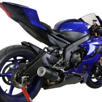 Scarico GPR compatibile con  Yamaha Yzf R6 2017-2024, M3 Black Titanium, Scarico omologato, silenziatore con db killer estraibile e raccordo specifico