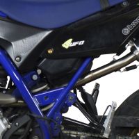 Scarico GPR compatibile con  Yamaha Wr 125 R 2009-2011, Furore Nero, Scarico omologato, silenziatore con db killer estraibile e raccordo specifico