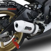 Scarico GPR compatibile con  Yamaha Yzf R6 2006-2020, Albus Ceramic, Scarico omologato, silenziatore con db killer estraibile e raccordo specifico