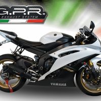 Scarico GPR compatibile con  Yamaha Yzf R6 2006-2020, Gpe Ann. Poppy, Scarico omologato, silenziatore con db killer estraibile e raccordo specifico