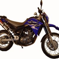 Scarico GPR compatibile con  Yamaha Xt 660 X-R  2004-2014, Trioval, Coppia di terminali di scarico omologati, forniti con db killer removibile, catalizzatori e raccordi specifici