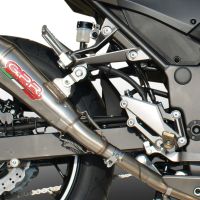 Scarico GPR compatibile con  Kawasaki Z 300 2014-2017, Powercone Evo, Scarico omologato, silenziatore con db killer estraibile e raccordo specifico