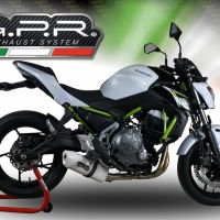 Scarico GPR compatibile con  Kawasaki Z 650 2023-2024, Albus Evo4, Scarico completo omologato per il rumore,fornito con db killer,catalizzatore conforme alla revisione e collettore