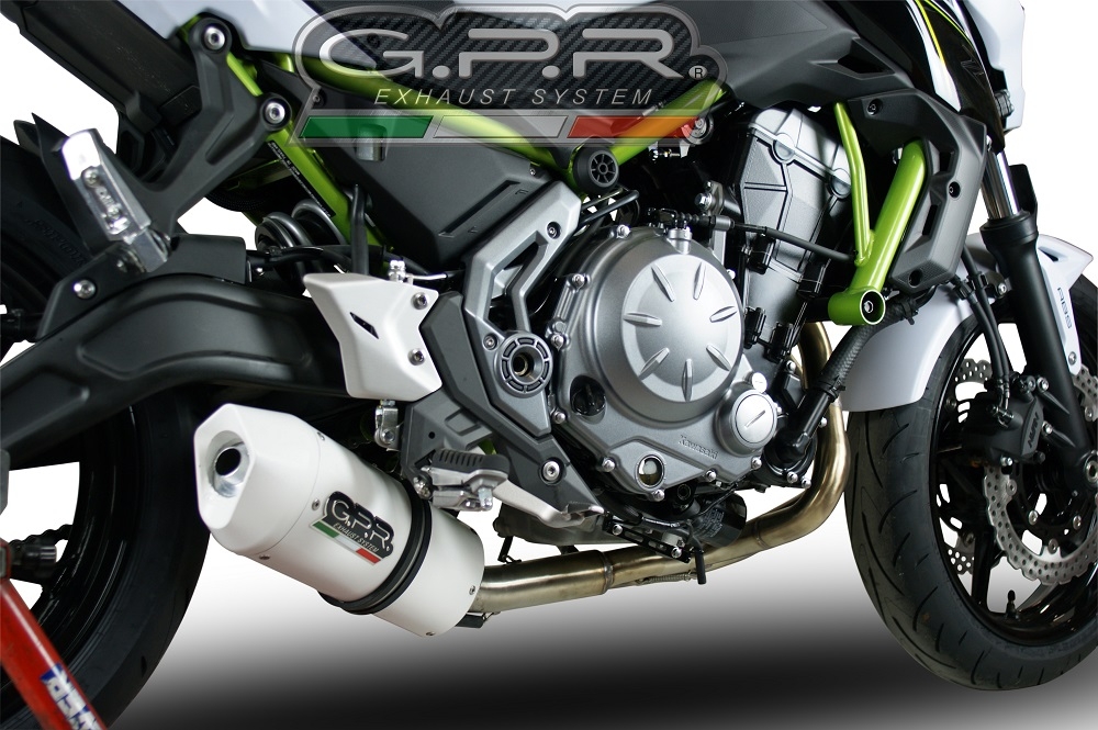 Scarico GPR compatibile con  Kawasaki Z 650 2023-2024, Albus Evo4, Scarico completo omologato per il rumore,fornito con db killer,catalizzatore conforme alla revisione e collettore