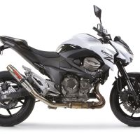 Scarico GPR compatibile con  Kawasaki Z 800 2009-2016, Deeptone Inox, Scarico omologato, silenziatore con db killer estraibile e raccordo specifico