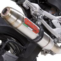 Scarico GPR compatibile con  Kawasaki Z 800 2009-2016, Deeptone Inox, Scarico omologato, silenziatore con db killer estraibile e raccordo specifico