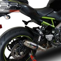 GPR exhaust compatible with  Kawasaki Z 900 E 2017-2020, Deeptone Inox, Homologated legal slip-on exhaust including removable db killer and link pipe 