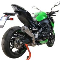 Scarico GPR compatibile con  Kawasaki Z 900 2020-2020, Powercone Evo, Scarico omologato, silenziatore con db killer estraibile e raccordo specifico