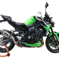 Scarico GPR compatibile con  Kawasaki Z 900 E 2020-2024, Gpe Ann. titanium, Scarico omologato, silenziatore con db killer estraibile e raccordo specifico