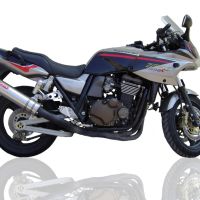 GPR exhaust compatible with  Kawasaki ZRX-1100 1998-2001, Inox Tondo, Homologated legal bolt-on silencer including removable db killer 