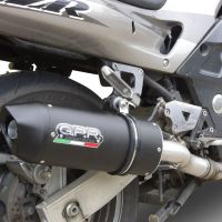 Scarico GPR compatibile con  Kawasaki Zzr 600 2002-2006, Furore Nero, Coppia di terminali di scarico omologati, forniti con db killer removibili e raccordi specifici