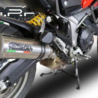 Scarico GPR compatibile con  Ducati Multistrada 950 V2 S 2021-2024, M3 Titanium Natural, Scarico omologato, silenziatore con db killer estraibile e raccordo specifico