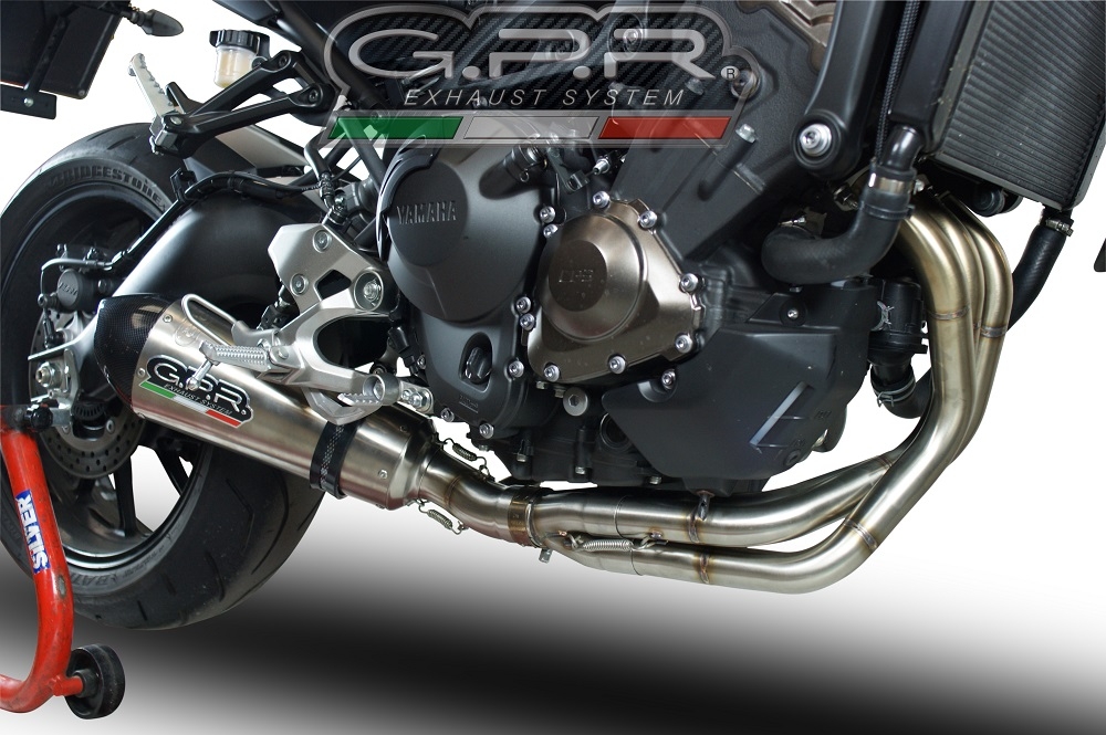 Scarico GPR compatibile con  Yamaha Tracer 900 GT  2018-2020, GP Evo4 Titanium, Scarico completo omologato,fornito con db killer estraibile,catalizzatore e collettore