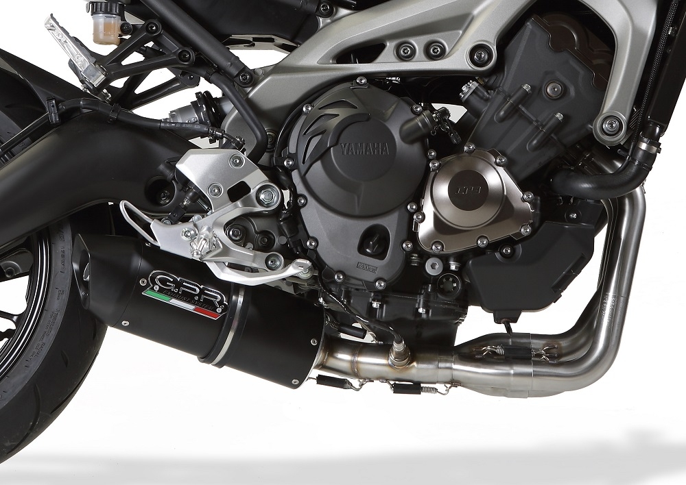 Scarico GPR compatibile con  Yamaha XSR900 2016-2021, Furore Evo4 Poppy, Scarico completo omologato,fornito con db killer estraibile,catalizzatore e collettore