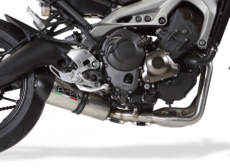 Scarico GPR compatibile con  Yamaha XSR900 2016-2021, GP Evo4 Titanium, Scarico completo omologato,fornito con db killer estraibile,catalizzatore e collettore