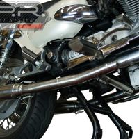 Scarico GPR compatibile con  Moto Guzzi California 1100 Special-Stone-Sport-Ev-Alu 1997-2005, Vintacone, Coppia di terminali di scarico omologati, forniti con db killer removibili e raccordi specifici