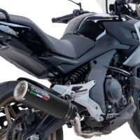 GPR exhaust compatible with  Cf Moto 700 Mt 2023-2024, M3 Black Titanium, Racing slip-on exhaust including link pipe 