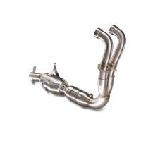 GPR exhaust compatible with  Aprilia RS 457 2024-2025, Ghost Inox, Racing full system exhaust, including removable db killer 