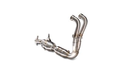 GPR exhaust compatible with  Aprilia RS 457 2024-2025, Ghost Inox, Homologated legal full system exhaust, including removable db killer and catalyst 