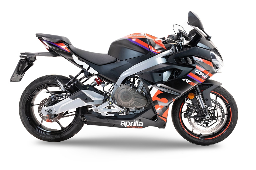 GPR exhaust compatible with  Aprilia RS 457 2024-2025, Ghost Inox, Racing full system exhaust, including removable db killer 