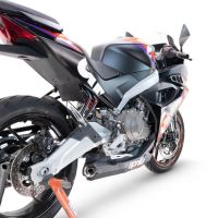 GPR exhaust compatible with  Aprilia RS 457 2024-2025, Ghost Inox, Racing full system exhaust, including removable db killer 