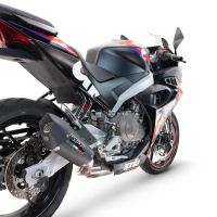 Scarico GPR compatibile con  Aprilia RS 457 2024-2025, GP Evo4 Black Titanium, Scarico completo omologato,fornito con db killer estraibile,catalizzatore e collettore