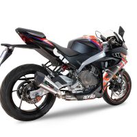 Scarico GPR compatibile con  Aprilia RS 457 2024-2025, GP Evo4 Titanium, Scarico completo omologato,fornito con db killer estraibile,catalizzatore e collettore