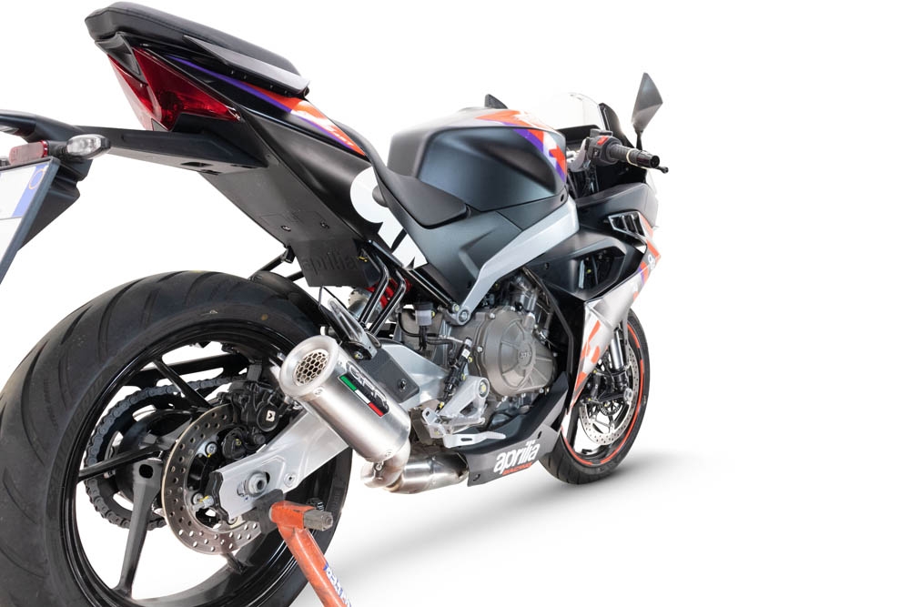 Scarico GPR compatibile con  Aprilia RS 457 2024-2025, M3 Inox , Scarico completo omologato,fornito con db killer estraibile,catalizzatore e collettore