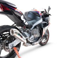 Scarico GPR compatibile con  Aprilia RS 457 2024-2025, Powercone Evo, Scarico completo omologato,fornito con db killer estraibile,catalizzatore e collettore