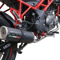 Scarico GPR compatibile con  Benelli Bn 125 2021-2024, M3 Black Titanium, Scarico completo omologato,fornito con db killer estraibile,catalizzatore e collettore