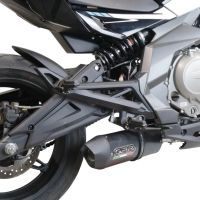 Scarico GPR compatibile con  Cf Moto 400 NK 2019-2020, Furore Poppy, Silenziatore di scarico, fornito con db killer estraibile e raccordo, legale solo per alcuni mercati extracee