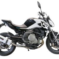 Scarico GPR compatibile con  Cf Moto 400 NK 2019-2020, Albus Evo4, Terminale di scarico omologato,fornito con db killer estraibile,catalizzatore e collettore