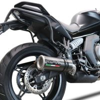 Scarico GPR compatibile con  Cf Moto 650 Gt 2022-2024, M3 Poppy , Scarico omologato, silenziatore con db killer estraibile e raccordo specifico