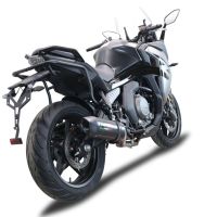 Scarico GPR compatibile con  Cf Moto 650 Gt 2022-2024, Furore Poppy, Terminale di scarico Racing, con raccordo specifico e db killer estraibile