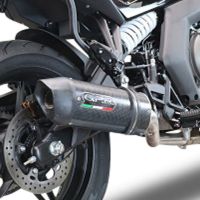 Scarico GPR compatibile con  Cf Moto 650 Gt 2022-2024, Furore Poppy, Terminale di scarico Racing, con raccordo specifico e db killer estraibile