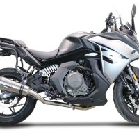 Scarico GPR compatibile con  Cf Moto 650 Gt 2022-2024, Gpe Ann. Titanium, Terminale di scarico Racing, con raccordo specifico e db killer estraibile