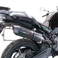 GPR exhaust compatible with  Cf Moto 800 Mt Sport 2022-2024, Furore Evo4 Poppy, Homologated legal slip-on exhaust including removable db killer and link pipe 