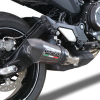 Scarico GPR compatibile con  Cf Moto 700 CL-X Heritage  2022-2024, Gpe Ann. Poppy, Scarico omologato, silenziatore con db killer estraibile e raccordo specifico