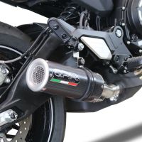 Scarico GPR compatibile con  Cf Moto 700 CL-X Heritage  2022-2024, M3 Poppy , Scarico omologato, silenziatore con db killer estraibile e raccordo specifico