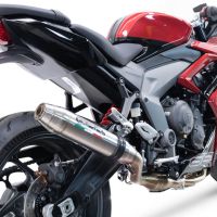 Scarico GPR compatibile con  Triumph Daytona 660 2023-2025, Deeptone Inox, Scarico completo racing, fornito con db killer estraibile e collettore, non conforme per uso stradale