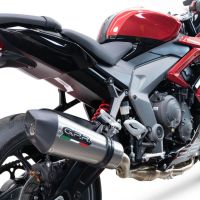 Scarico GPR compatibile con  Triumph Daytona 660 2023-2025, GP Evo4 Titanium, Scarico completo omologato,fornito con db killer estraibile,catalizzatore e collettore