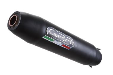 GPR exhaust compatible with  Zontes Zt 310 2021-2024, Deeptone Nero, Homologated legal full system exhaust, including removable db killer and catalyst 