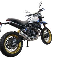 GPR exhaust compatible with  Ducati Scrambler 800 Urban Motard 2021-2023, M3 Titanium Natural, Homologated legal slip-on exhaust including removable db killer, link pipe and catalyst 