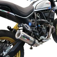 Scarico GPR compatibile con  Ducati Scrambler 800 Icon -Icon Dark 2021-2022, M3 Titanium Natural, Terminale di scarico omologato,fornito con db killer estraibile,catalizzatore e collettore