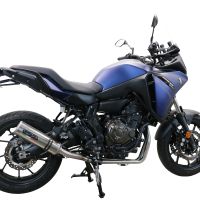 GPR exhaust compatible with  Yamaha Tracer 700 2020-2021, M3 Inox , Homologated legal full system exhaust, including removable db killer and catalyst 