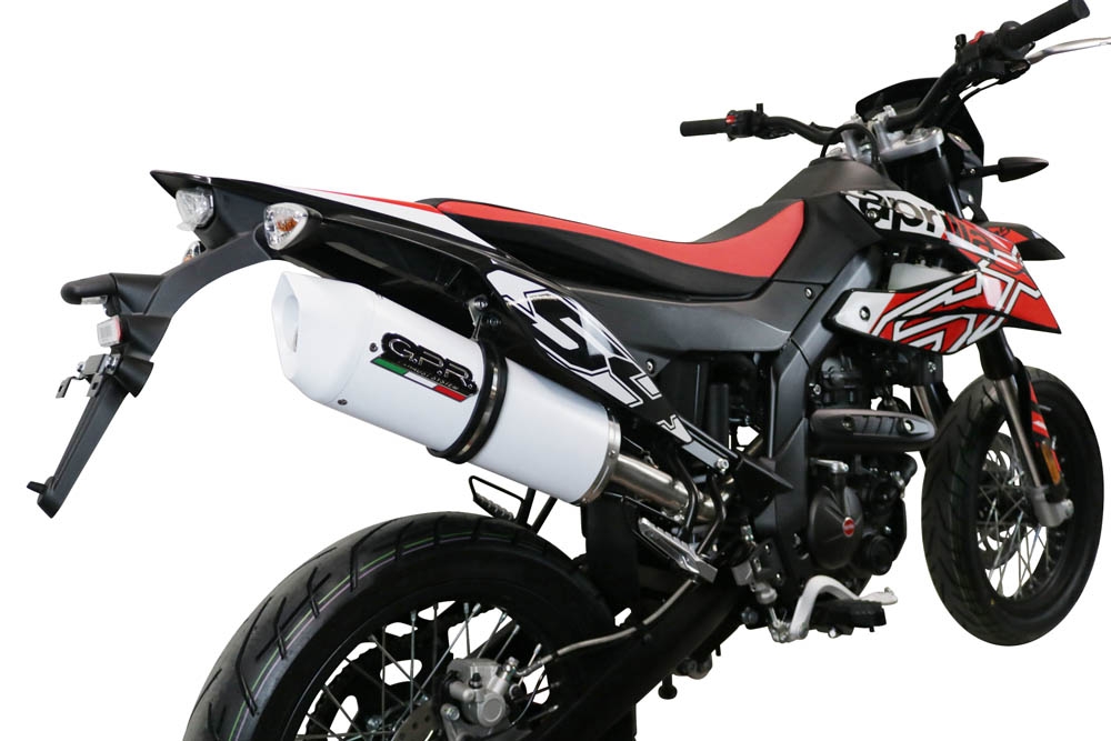 GPR exhaust compatible with  Aprilia Sx 125 2021-2024, Albus Evo4, Homologated legal slip-on exhaust including removable db killer, link pipe and catalyst 